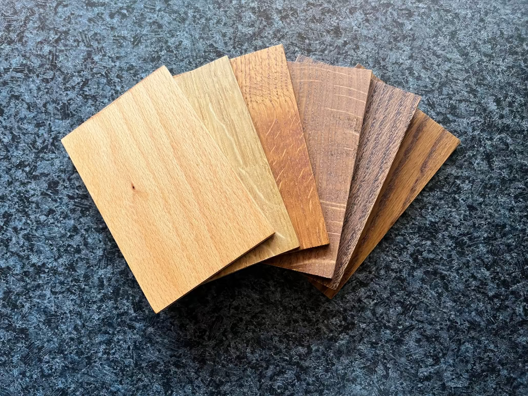 Diverse holzproben zum abgleich